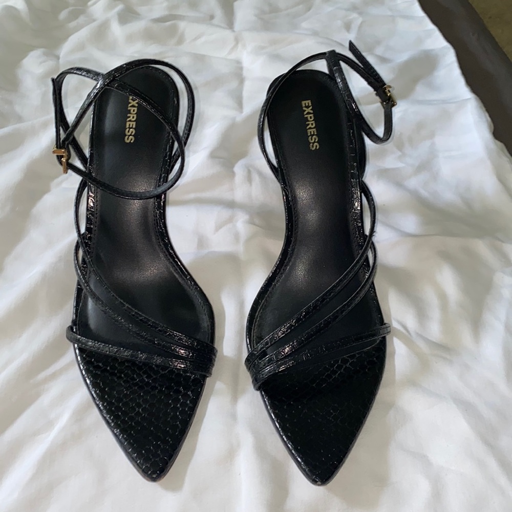 Express strappy heels